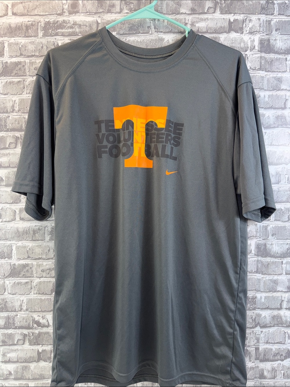 Nike Gray Short Sleeve Tennessee Volunteers Football T-Shirt